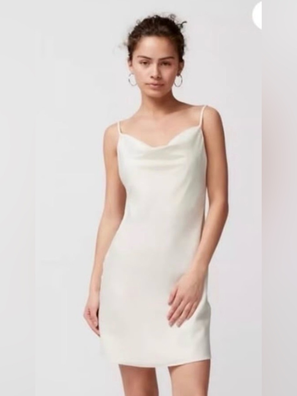 Urban Outfitters Drape Collar Satin Mini Dress XL